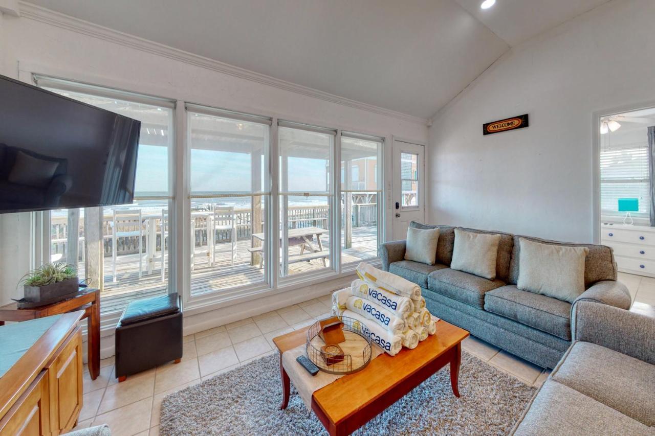 Villa Gulf Front Retreat Galveston Exterior foto